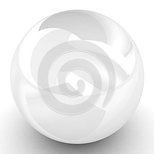 White sphere
