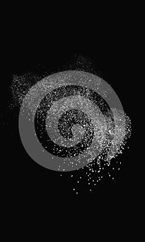 white spiral vertical abstract dust overlay texture powder splash overlay explosion on black