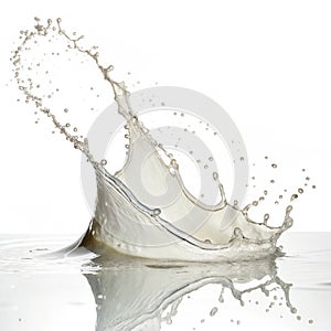 White splash isolated