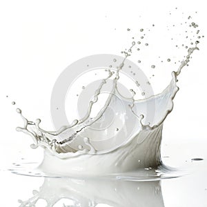 White splash isolated