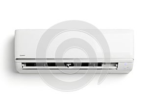 White split air conditioner unit isolated on a clean background. isolated on white background
