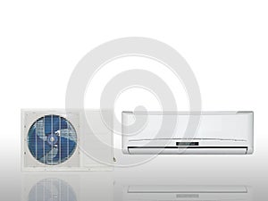 White split system air conditioner