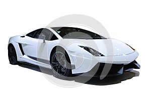 White sport car