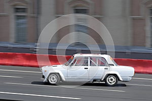 White sportcar