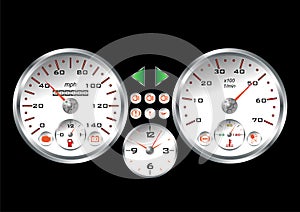 White sportif dashboard