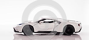 White Sports Car isolated on White