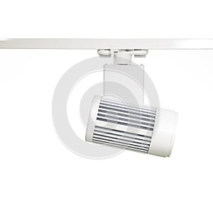 White spot ceiling led light on white background isolated