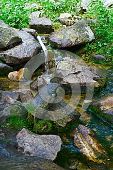 White Spring. Mountain Drinking Water Source, Taganay