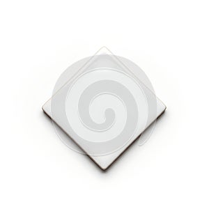 A white square object against a plain background
