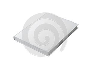 A white square object on a plain white background