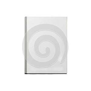 A white square object with a reflective surface is displayed on a plain white background