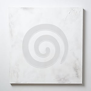 White Square Painting: A Minimalist Masterpiece In Monochromatic Color Scheme