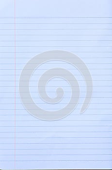 White squared line paper sheet isoalated on white