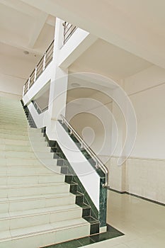 White stair