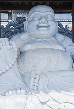 White statue of buddha photo