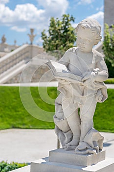 Child reading a book