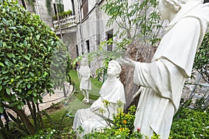 Religioso Datos numéricos colocar en jardín sobre el basílica de santo la ciudad las Filipinas 