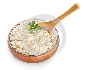 White steamed rice photo