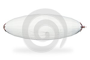 White steampunk airship isolated