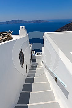 White steps in Fira