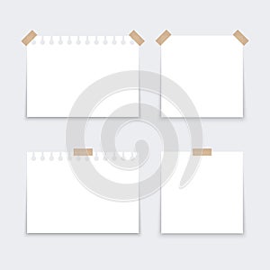 White stickers square.