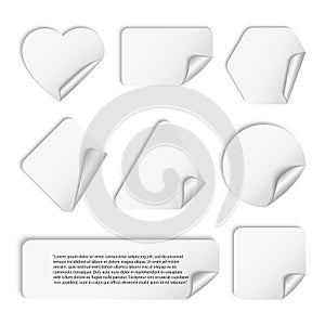White stickers