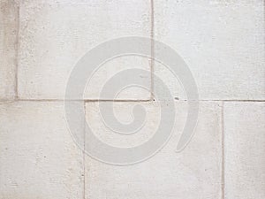 White stone brick wall texture background. Macro view