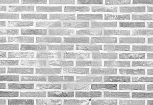 White stone brick wall texture and background