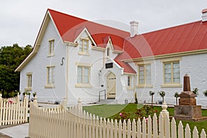 White stone cottage