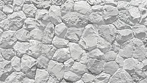 White stone wall texture background.