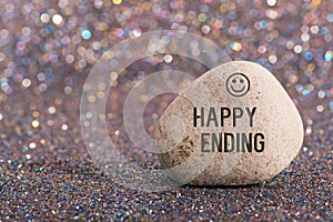 Happy ending on stone photo