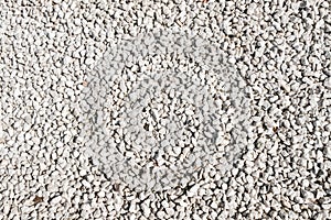 White stones for garden decoration background - white pebble stones