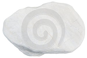 White stones isolated on white background