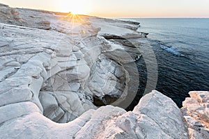 White Stones on sunrise, Monagroulli village, Cyprus