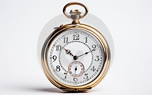 White Stopwatch Background -Generative Ai