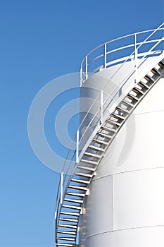 White storage tank for liquids photo