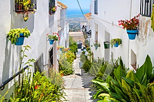 White streets of Mijas. Andalusia, Spain