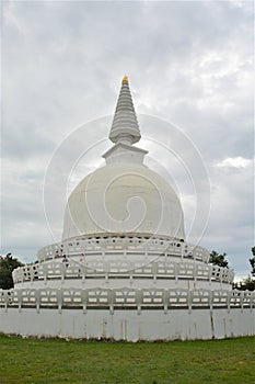 White stupa in Zalaszanto