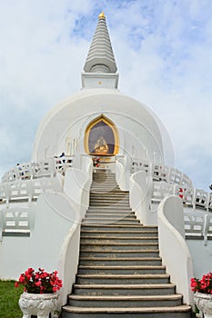 White stupa in Zalaszanto