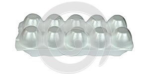 White styrofoam emballage for eggs