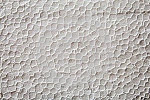 White styrofoam sheet closeup