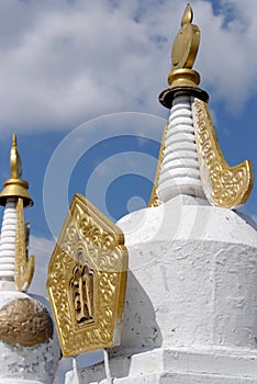 White suburgan (buddhist praying stone)