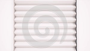 White sunblinds close up realistic seamless animation