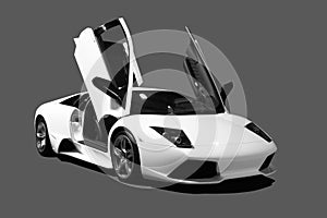 White Supercar