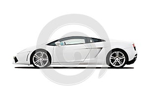 White supercar