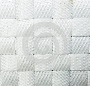 Plastic basket weave pattern