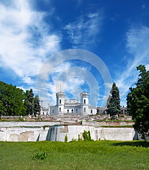 The White Swan palace . Sharovka, Ukraine.