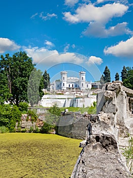 The White Swan palace. Sharovka, Ukraine.