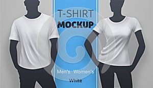 White t-shirt mockup