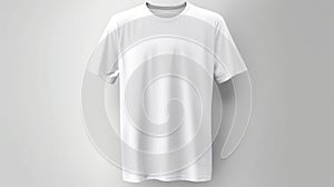 White t-shirt mockup, design template, blank